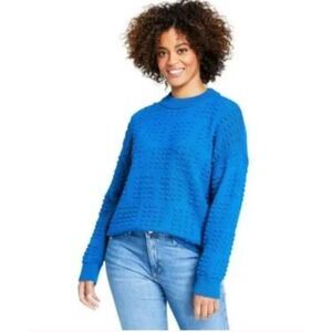 Lego Collection X Target Sweater Blue Limited Edition Brick-Inspired Size M